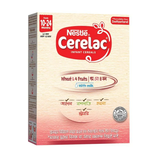 CERELAC Wheat & 4 Fruits BIB 350 GM